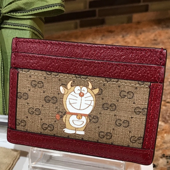 GUCCI GG x Doraemon Leather Card Holder πβ€οΈπ₯ - Picture 10 of 17